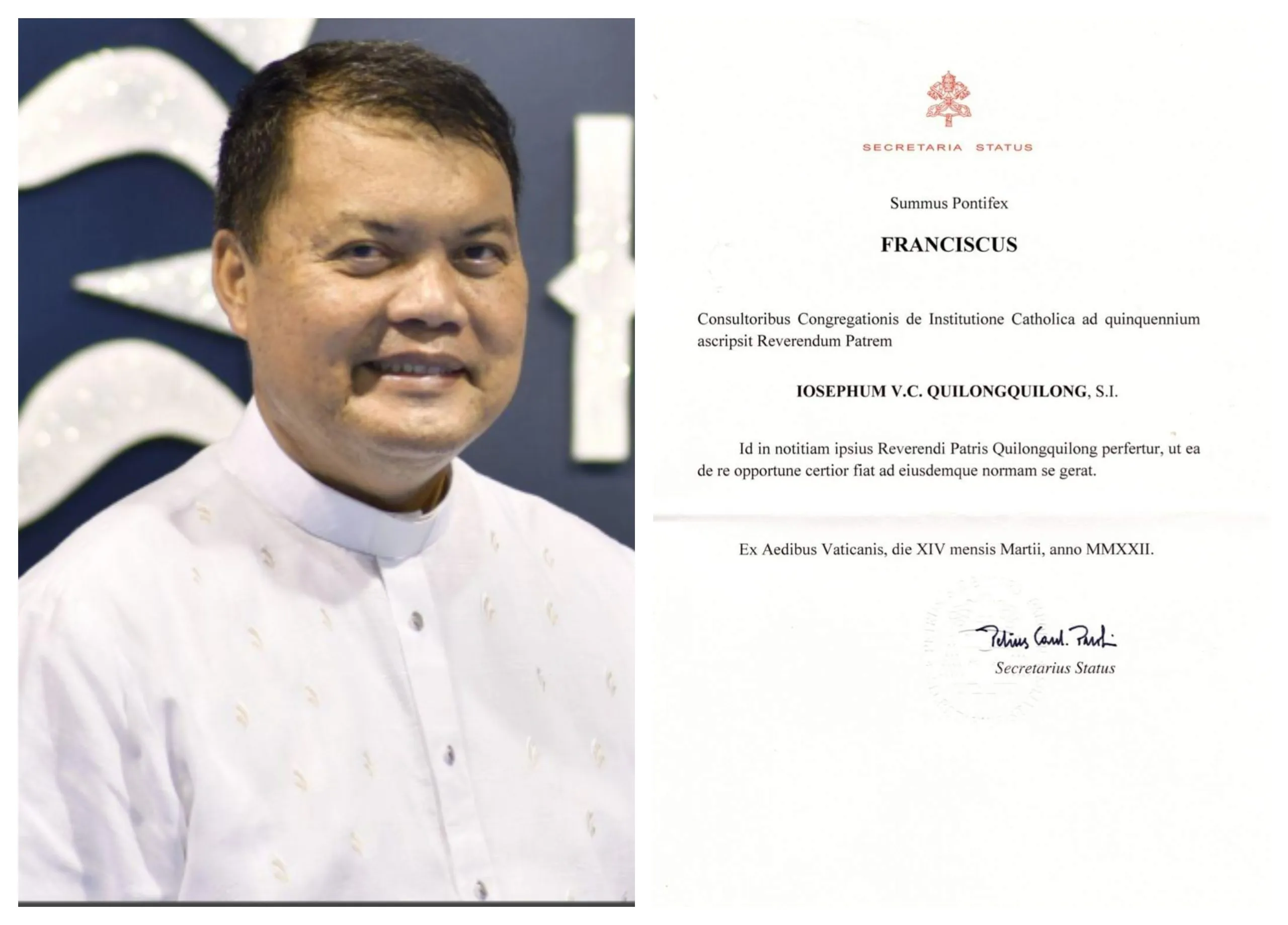 New Consultor of the Congregation for Catholic Education
